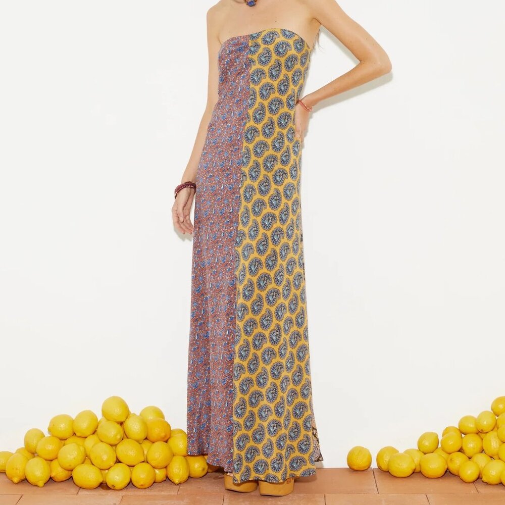 Boteh Pietro Silk Maxi Dress Size 4